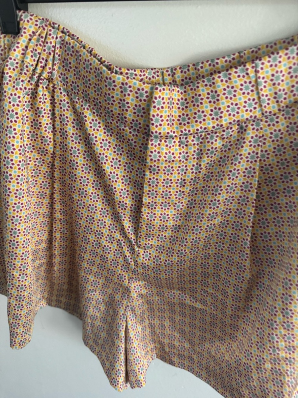 Anthropologie Yellow Floral-Print Women’s Shorts